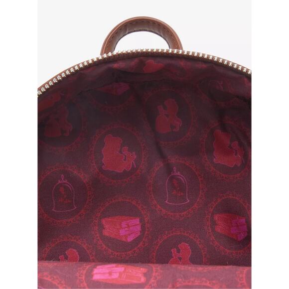 Loungefly Disney Beauty and the Beast Belle Winter Wear Storybook Mini Backpack main image 6